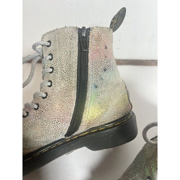 Kids Dr. Martens 1460 Pascal Boots Women's Size US 3 Distressed Look Combat Soft - Picture 4 of 11